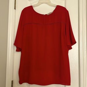 Loft plus red top size 22